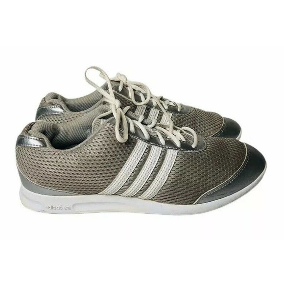 adidas Shoes - Womens Adidas Adicross S Street Lace Up Spikeless Golf Shoes Silver Gray Size 6